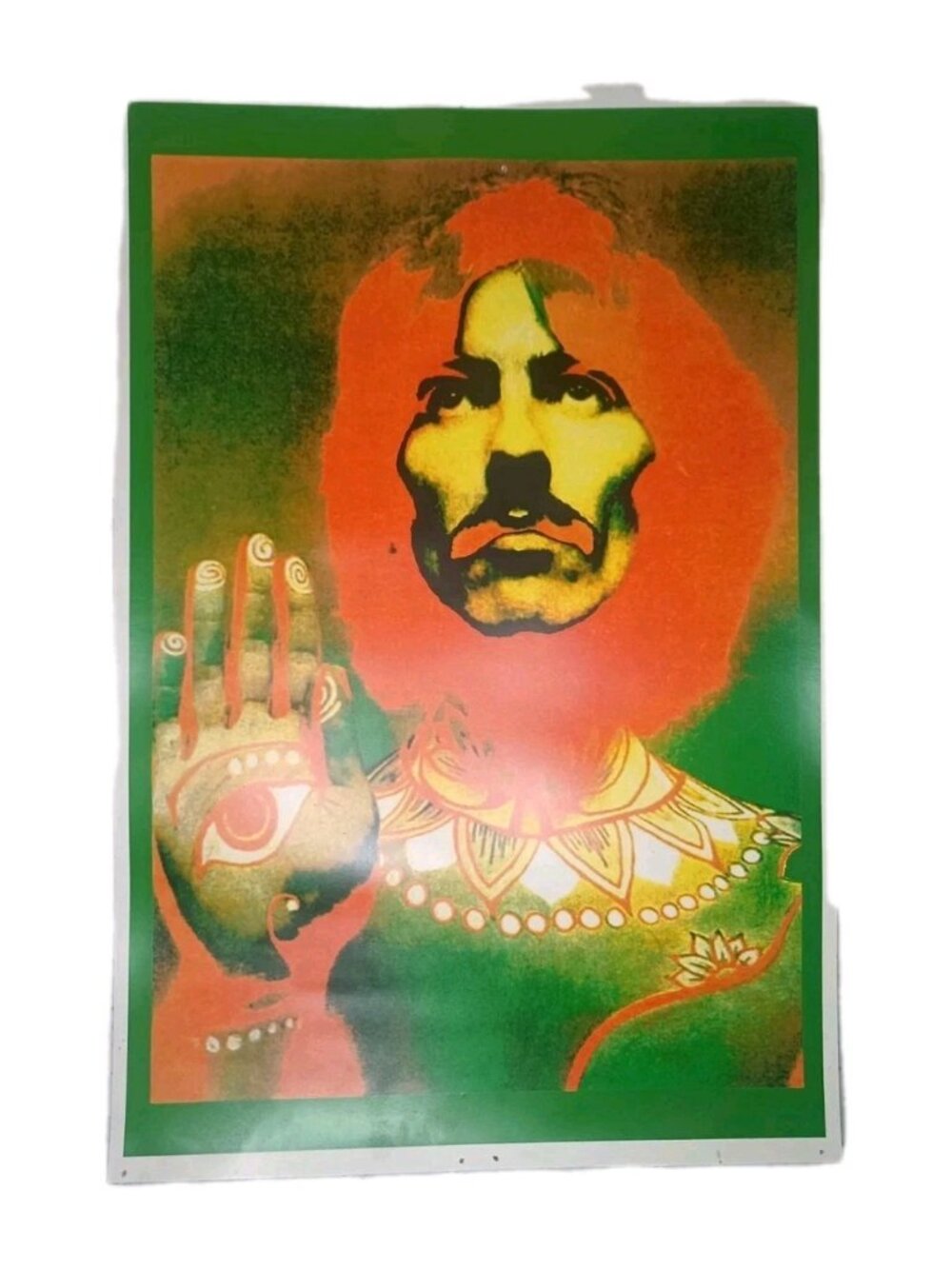 Richard Avedon George Harrison Psychedelic Poster 12x18 Reprint 3rd Eye Mandela